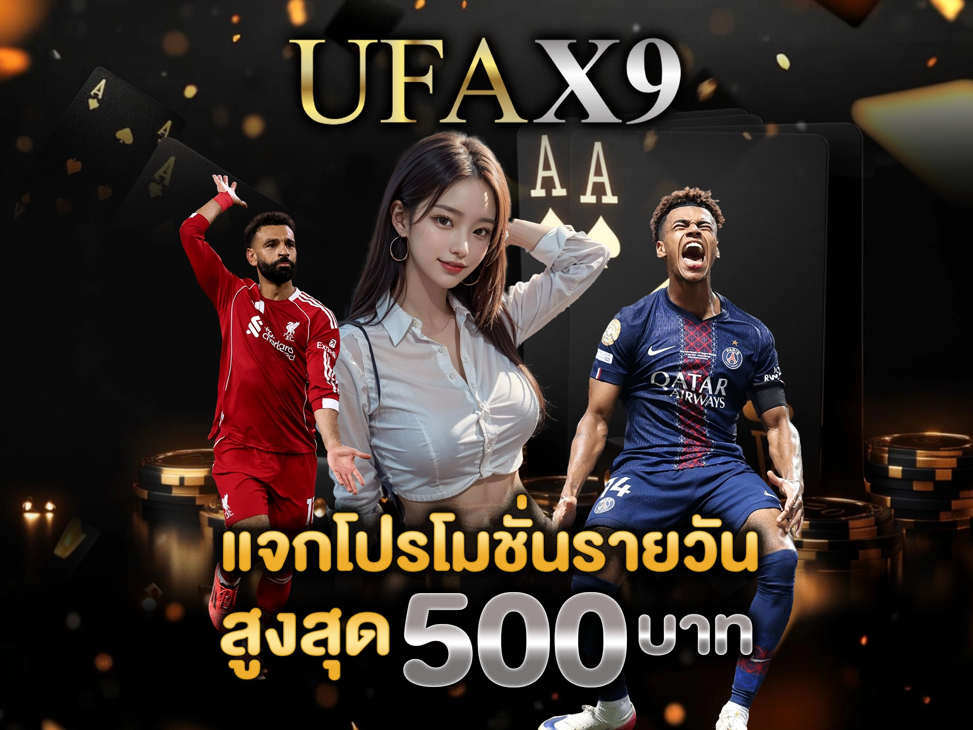 UFAX9 แจกโปรโมชั่นรายวัน สูงสุด 500 บาท